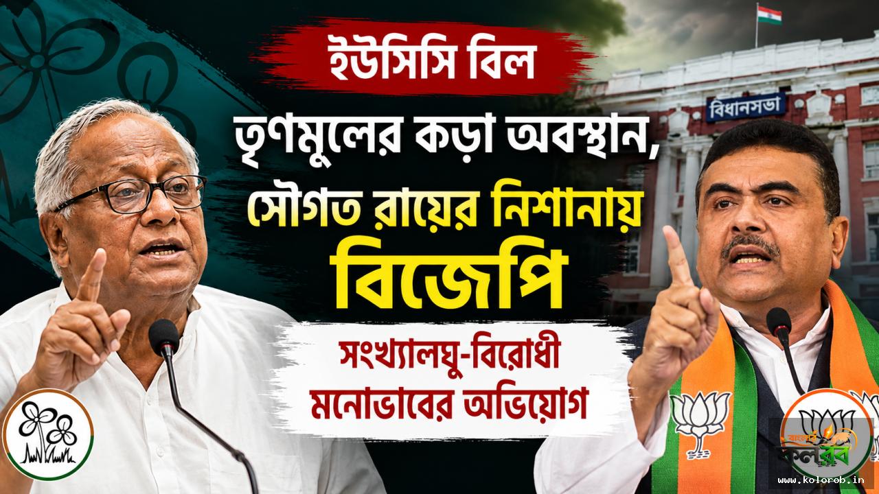 ইউসিসি-র বিরোধিতায় সরব তৃণমূল, সৌগত রায়ের নিশানায় বিজেপির ‘সংখ্যালঘু-বিরোধী মনোভাব’