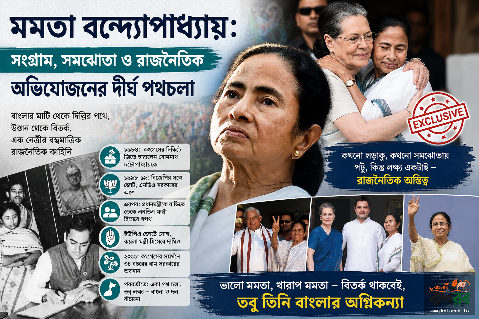 মমতা বন্দ্যোপাধ্যায়: রাজনীতির ময়দানে সংগ্রাম, সমঝোতা ও টিকে থাকার কাহিনি