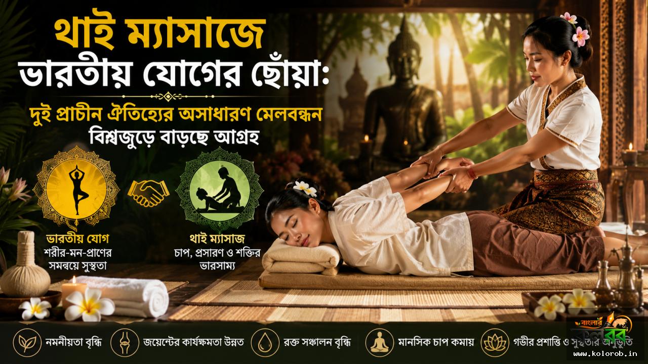 থাই ম্যাসাজে ভারতীয় যোগের ছোঁয়া: দুই প্রাচীন ঐতিহ্যের অসাধারণ মেলবন্ধনে বিশ্বজুড়ে বাড়ছে আগ্রহ