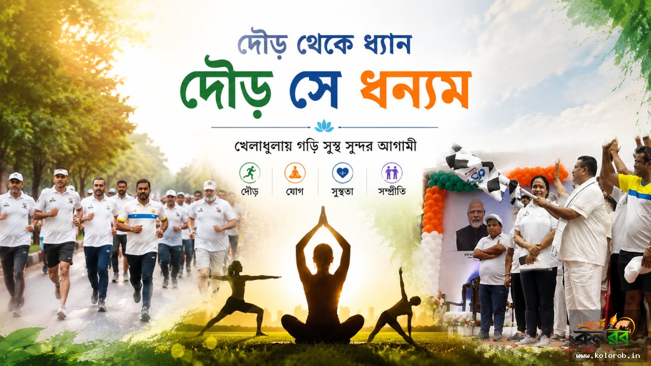 আন্তর্জাতিক যোগ দিবসের আগে কলকাতায় বিশেষ দৌড়, সূচনা করলেন শুভেন্দু অধিকারী